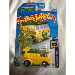 Hot Wheels TMNT Party Wagon Turtle Van HW Screen Time 4/10 New on Card